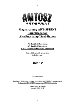 Sprint szab&aacute;lyzat