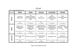 &Eacute;tlap 10. h&eacute;t