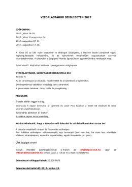 1. Vitorl&aacute;st&aacute;bor Szigligeten