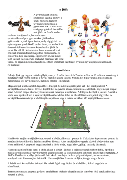 4. évfolyam: A játék