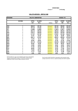 VALUTA-DEVIZA ÁRFOLYAM