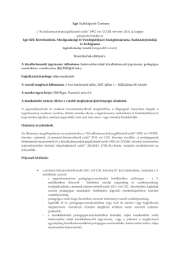 Egri SZC Kereskedelmi, Mezőgazdasági és Vendéglátóipari