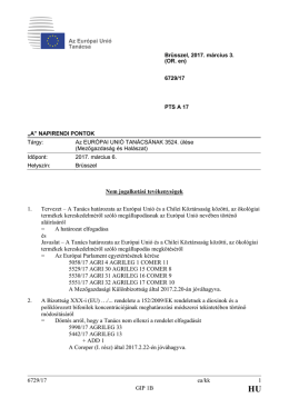 6729/17 ea/kk 1 GIP 1B Nem jogalkotási tevékenységek 1. Tervezet