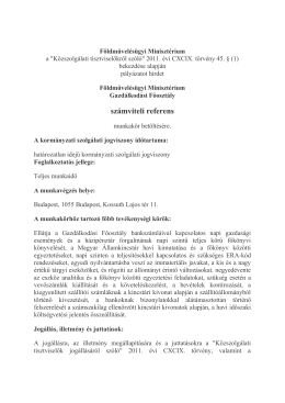 "K&ouml;zszolg&aacute;lati tisztviselőkről sz&oacute;l&oacute;" 2011. &eacute;vi CXCIX