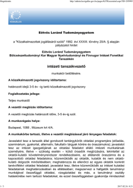 int&eacute;zeti tansz&eacute;kvezető