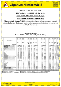 Menetrend ITT! - infoEsztergom