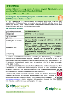 Lakás-előtakarékossági szerződéskötés egyedi