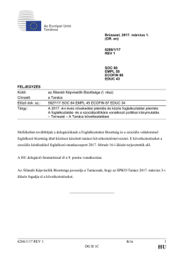 6266/1/17 REV 1 tk/ia 1 DG B 1C Mell&eacute;kelten tov&aacute;bb&iacute;tjuk a