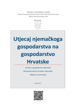 Utjecaj njemačk... - Hrvatska gospodarska komora