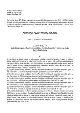 Javni poziv za Općinu Kula Norinska