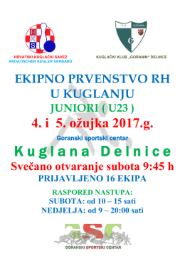 KUGLAČKI KLUB GORANIN DELNICE