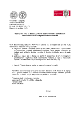 - Veterinarski fakultet