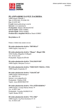 PLANINARSKI SAVEZ ZAGREBA
