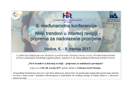 „Novi trendovi u internoj reviziji – priprema za nadolazeće promjene“