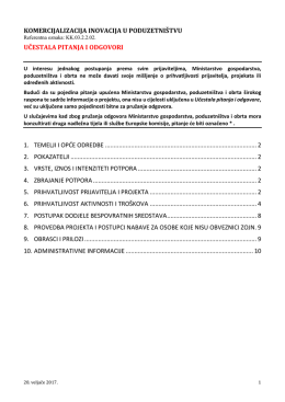 Učestala pitanja i odgovori