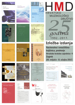 1992.-2017. HRVATSKO MUZIKOLO&Scaron;KO DRU&Scaron;TVO
