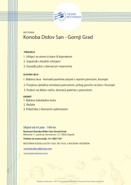 jelovnik Didov San Gornji grad TR014