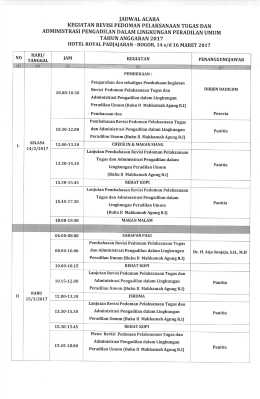 ADMINISTRASI PENGADILAN DALAM LINGKUNGAN