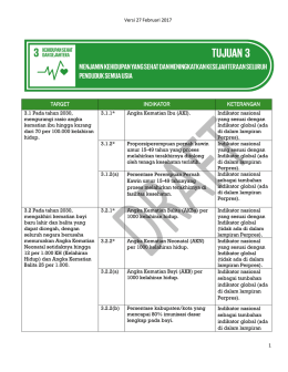 target indikator keterangan - Sekretariat SDGs di Indonesia
