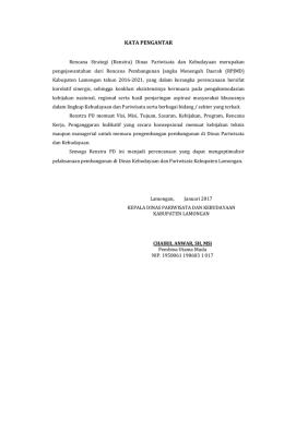 KATA PENGANTAR - pemerintah kabupaten lamongan