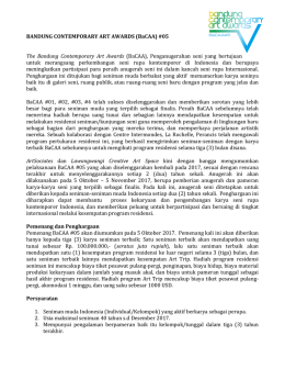 BANDUNG CONTEMPORARY ART AWARDS (BaCAA