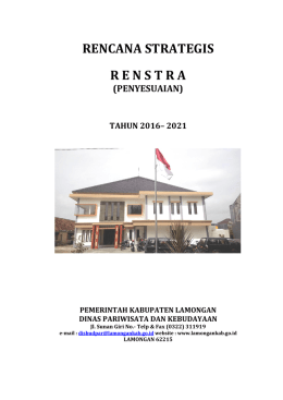 RENCANA STRATEGIS R E N S T R A