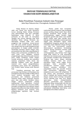 20. inovasi teknologi untuk usahatani kopi berkelanjutan