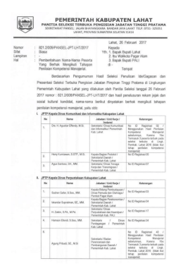 Surat Pansel Hal Pemberitahuan Nama
