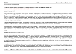 inilah perubahan standar pelayanan minimal (spm) bidang kesehatan