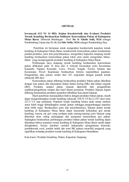 ABSTRAK Irwansyah (G2 N1 14 002). Kajian