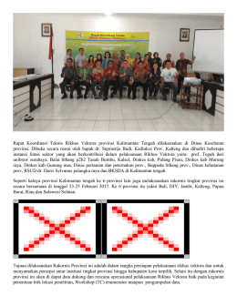 Rapat Koordinasi Teknis Rikhus Vektora provinsi Kalimantan