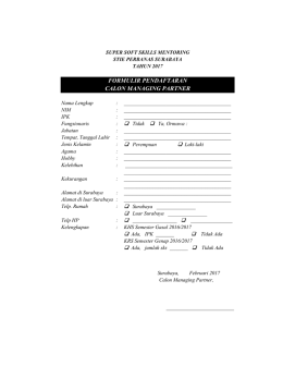 Form Pendaftaran Calon Managing Partner - SIMAS