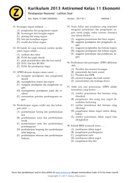 Kurikulum 2013 Antiremed Kelas 11 Ekonomi