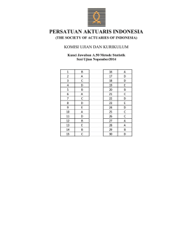 PERSATUAN AKTUARIS INDONESIA