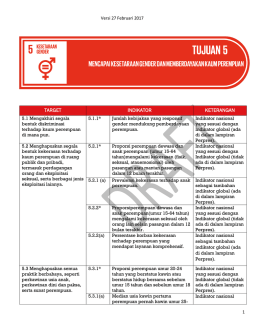 target indikator keterangan - Sekretariat SDGs di Indonesia