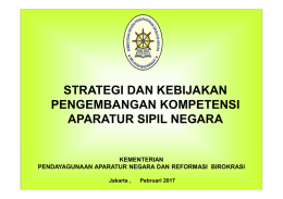 STRATEGI DAN KEBIJAKAN PENGEMBANGAN
