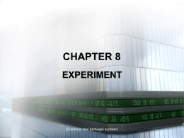 Ch 8 Experiment