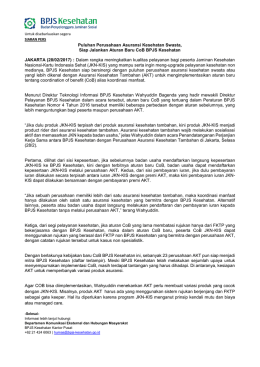to the PDF! - BPJS Kesehatan