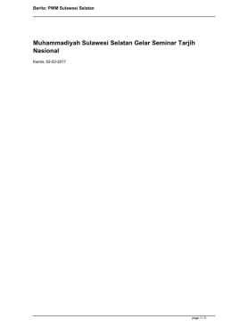 Berita 9752_Muhammadiyah Sulawesi Selatan Gelar Seminar