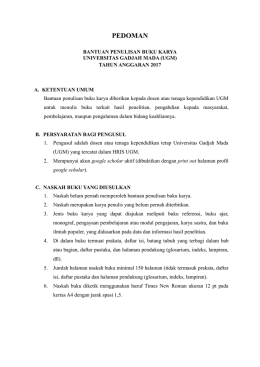 pedoman - BPP UGM