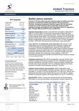 UNTR Company Update 030217 - Samuel Sekuritas Indonesia