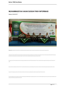Berita 9731_MUHAMMADIYAH AKAN SUSUN
