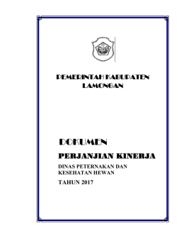 DOKUMEN - pemerintah kabupaten lamongan