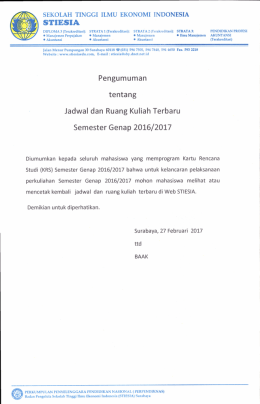 Web Internal - STIESIA Surabaya