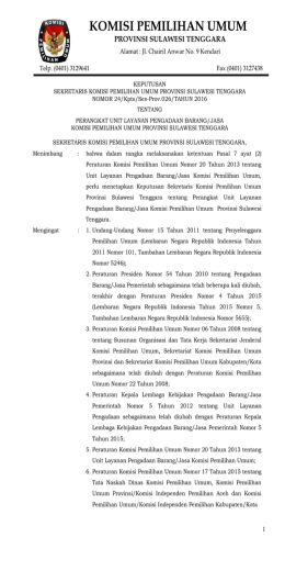 Klik Di Sini - KPU Provinsi Sulawesi Tenggara