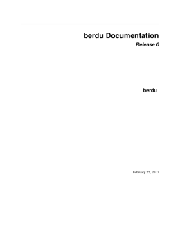 berdu Documentation