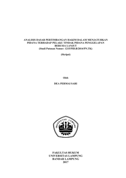 fakultas hukum universitas lampung bandar lampung 2017