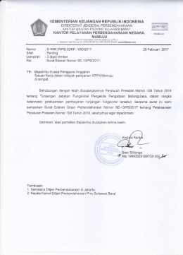 Surat_KPPN - kppn mamuju