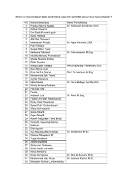 daftar bimbingan gel 1 smt genap TA 2016-2017