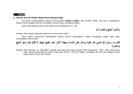 panduan manasik umroh air marindo
